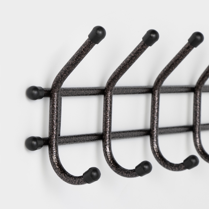 Вешалка настенная &laquo;Уют &raquo;, 5 крючков, цвет медный антик