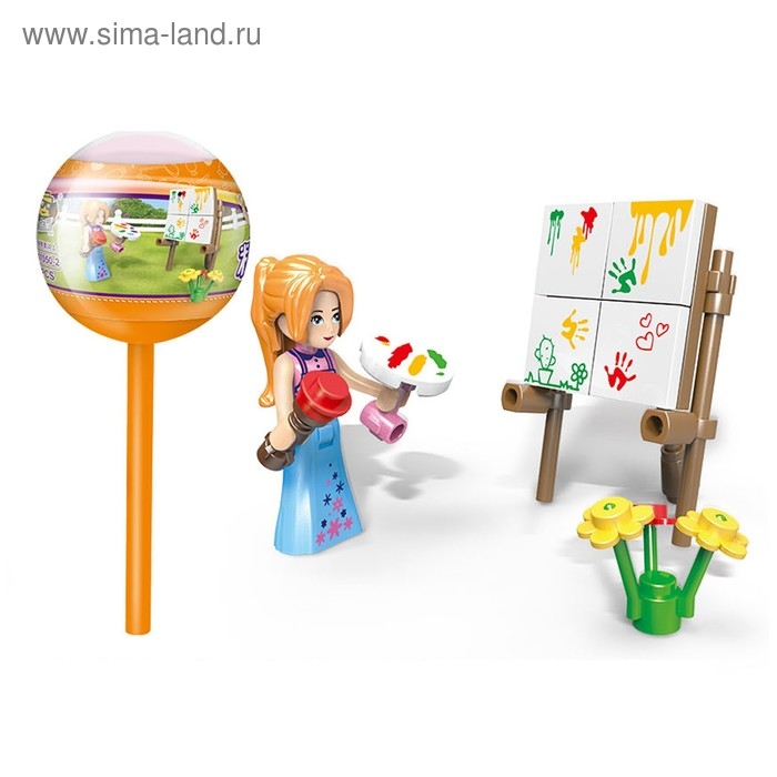 Конструктор в чупсе &laquo;Девчонки&raquo;, 6 видов МИКС