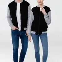 Бомбер College молочный, размер S