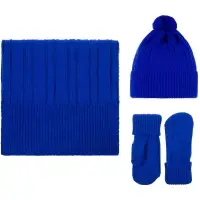 Шапка Knit Beat, синяя Шапка Knit Beat, синяя