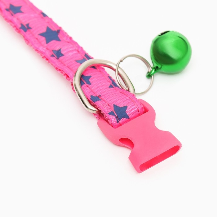 Ошейник Ошейник "Звезды", 33 х 1 см, розовый