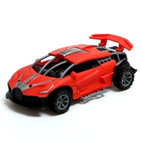 Машина радиоуправляемая &laquo;Гоночная&raquo;, работает от батареек, открываются двери, световые эффекты, цвет МИКС