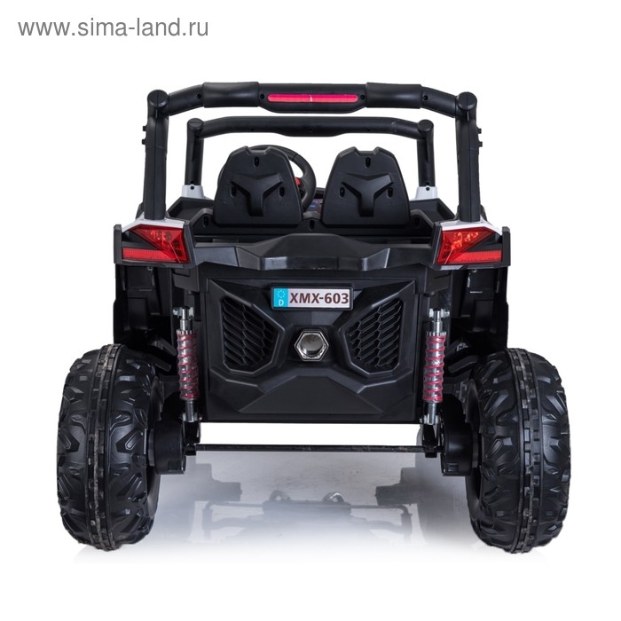 Электромобиль &laquo;БАГГИ&raquo;, полный привод 4WD, кожаное сидение, цвет белый