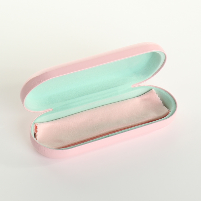 Футляр для очков на хлопушке, длина 16 см, цвет розовый Футляр для очков на хлопушке, длина 16 см, цвет розовый