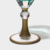 Бокал для вина стеклянный &laquo;Триумф&raquo;, 300 мл, 8,5&times;18,5 см, цвет изумрудный