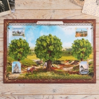 Родословная книга в шкатулке &laquo;Древо&raquo;, 56 листов, набор 3 предмета.