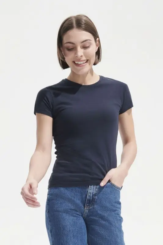 Футболка женская Miss 150 ярко-зеленая, размер XL