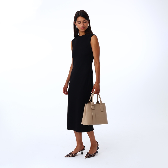 Сумка женская на молнии, TEXTURA, средний размер, цвет бежевый Сумка женская на молнии, TEXTURA, средний размер, цвет бежевый