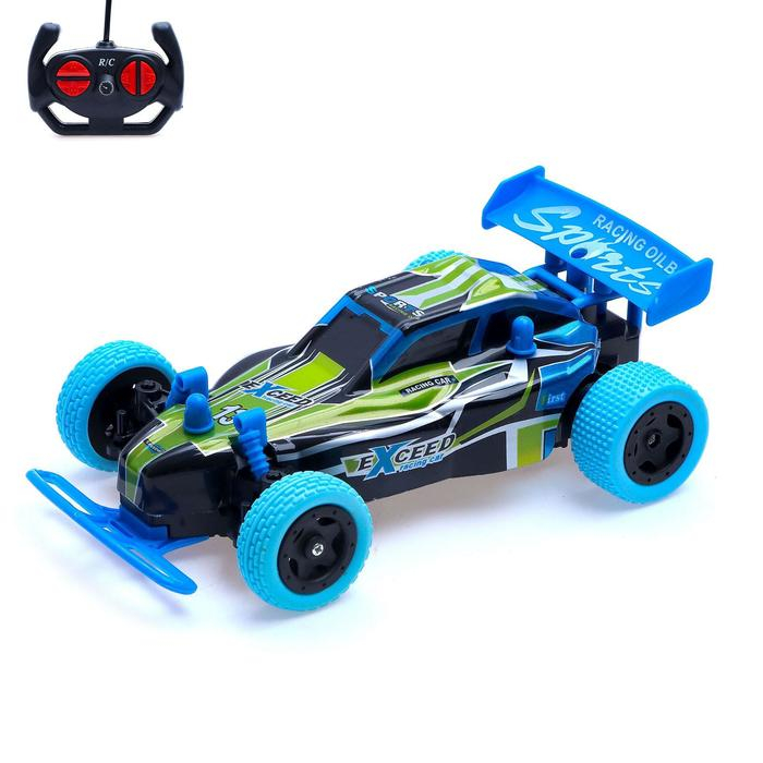 Машина радиоуправляемая &laquo;Багги&raquo;, работает от аккумулятора, цвет зелёный