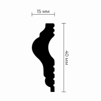 Молдинг U-40 15х40х2000мм Молдинг U-40 15х40х2000мм