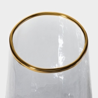 Набор бокалов для шампанского стеклянный Magistro &laquo;Дарио&raquo;, 180 мл, 7&times;27,5 см, 6 шт, цвет графит