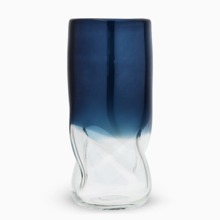 Ваза для цветов &laquo;Оушен&raquo; из цветного стекла 27&times;12&times;12 см