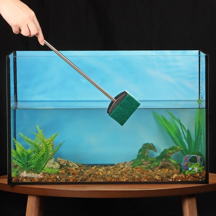 Скребок Скребок "Пижон" с нержавеющей ручкой, длина 50 см, щетка 6 х 8 см