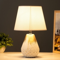 Настольная лампа "Доре" 1хE14 белый 20х20х32 см RISALUX Настольная лампа "Доре" 1хE14 белый 20х20х32 см RISALUX