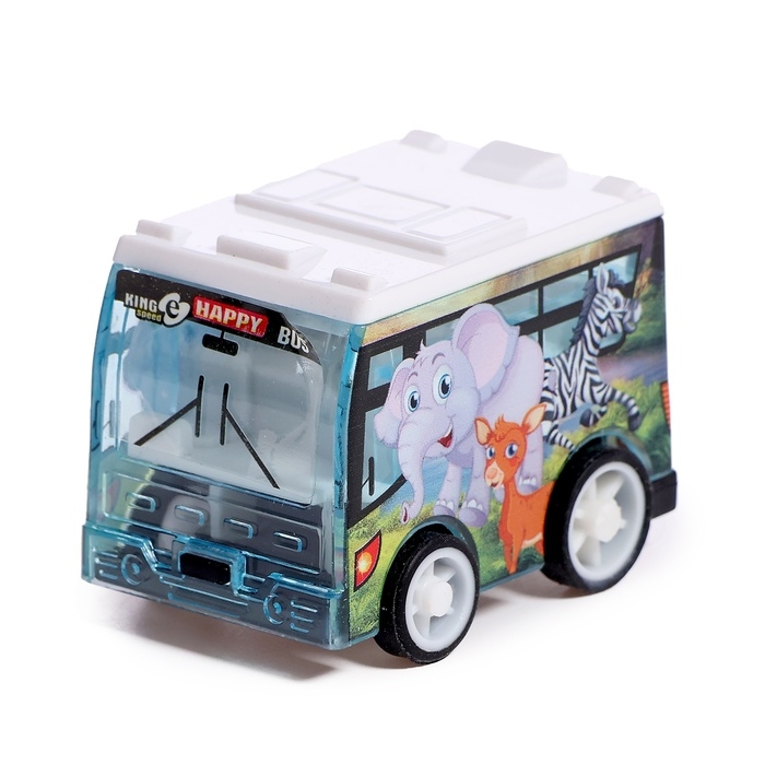 Игровой набор &laquo;Зоопарк&raquo;, 4 инерционные машинки, коврик-дорога