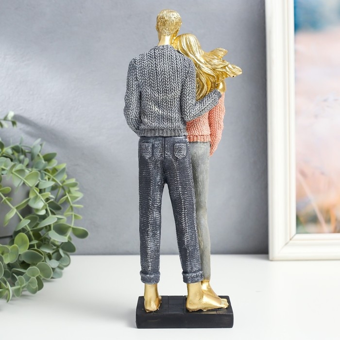 Сувенир полистоун Сувенир полистоун "Влюблённая парочка, в свитерах" 10,5х6,3х30 см