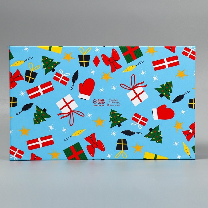 Коробка подарочная &laquo;Новогоднее веселье&raquo;, 32,5 х 20 х 12,5 см, Новый год