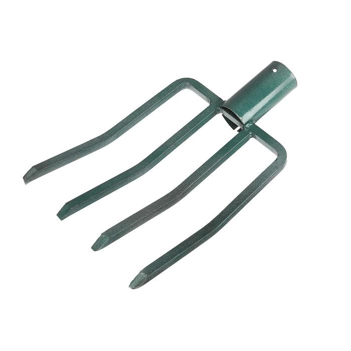 Вилы садово-огородные, 4-рогие, тулейка 40 мм, без черенка, цвет МИКС Вилы садово-огородные, 4-рогие, тулейка 40 мм, без черенка, цвет МИКС