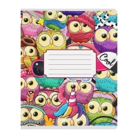 Комплект тетрадей из 10 штук, 12 листов в клетку Calligrata "Яркий микс", обложка мелованный картон, ВД-лак, блок офсет, 5 видов по 2 штуки