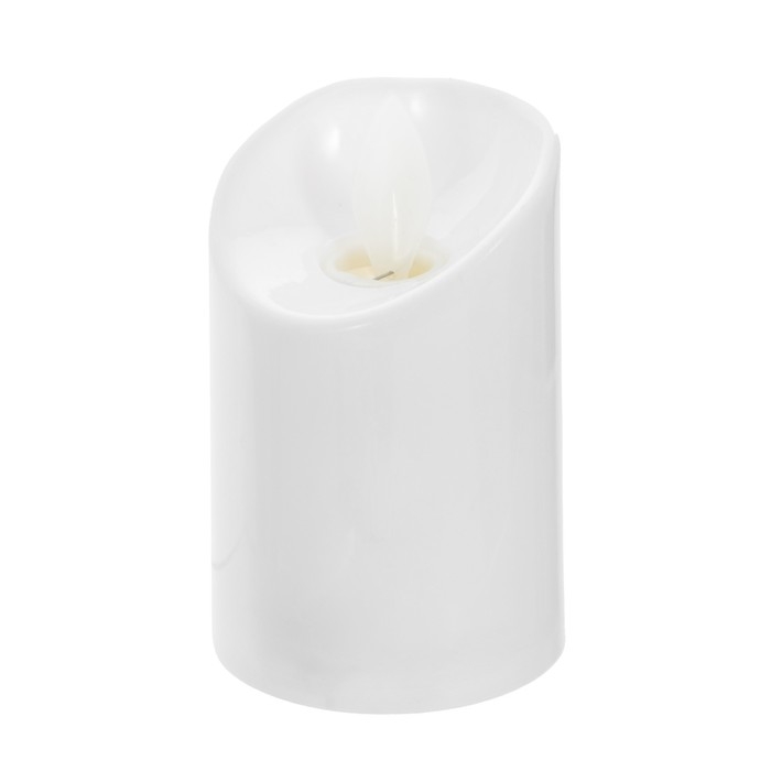 Ночник пластик Ночник пластик "Восковая свеча" от батареек CR2032x2 5,3х5,3х7,2 см