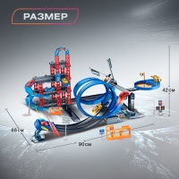 Автотрек-парковка &laquo;Крутая петля&raquo;, с запуском, 2 в 1, с 10 машинами