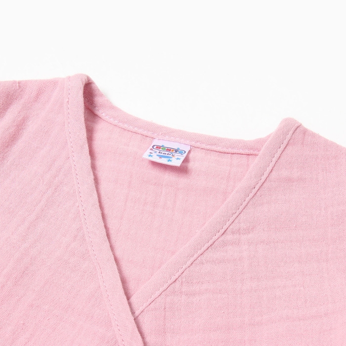 Распашонка детская, цвет розовый, рост 56 см