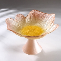 Блюдо сервировочное на ножке &laquo;Розовый Лотос&raquo;, d=27 см