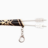 Сувенирное оружие мини "Лук Геншин" брелок, 26см, черный Сувенирное оружие мини "Лук Геншин" брелок, 26см, черный