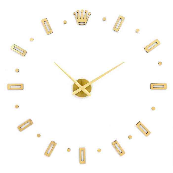 Часы настенные интерьерные, 3d Часы настенные интерьерные, 3d "Соломон", наклейка, большие, d-120 см