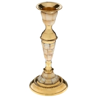 Подсвечник на 1 свечу с перламутром элеганс 17см