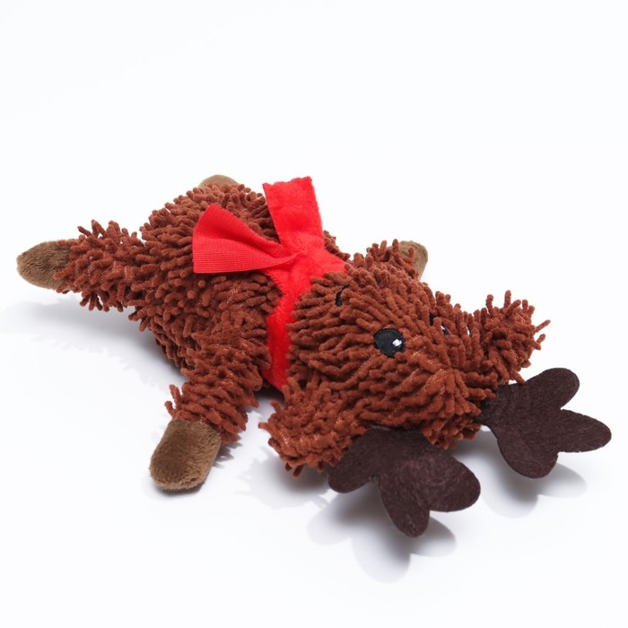 Игрушка мягкая для собак Игрушка мягкая для собак "Олень" с пищалкой, 26 х 18 см