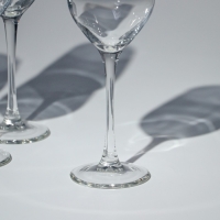 Набор стеклянных бокалов для вина &laquo;Серебряная дымка&raquo;, 270 мл, 4 шт