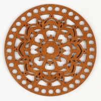 Донышко для вязания резное «Мандала», круг 15 см, хдф 3 мм Донышко для вязания резное «Мандала», круг 15 см, хдф 3 мм