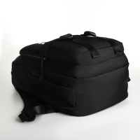 Рюкзак школьный на молнии, 5 карманов, цвет чёрный Рюкзак школьный на молнии, 5 карманов, цвет чёрный