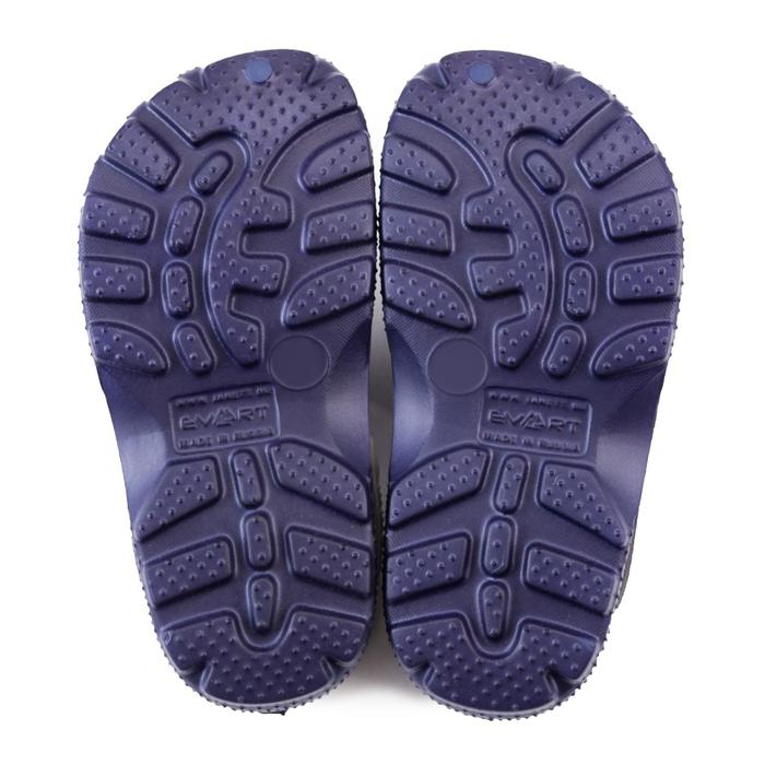 Сабо детские, цвет фиолетово-синий/серый, размер 30-31