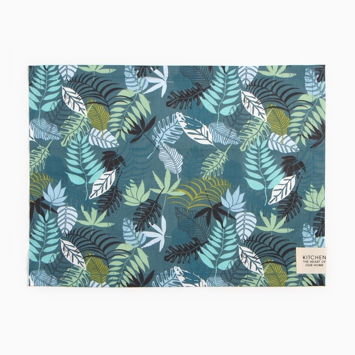 Набор салфеток Этель Набор салфеток Этель "Папоротник" 30х40 см - 2 шт, 80% хл, 20% пэ, сатин 110 г/м2