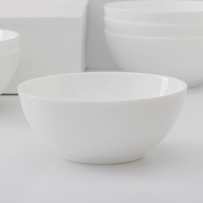 Набор мисок Luminarc Everyday, d=18 см, стеклокерамика, 6 шт, цвет белый
