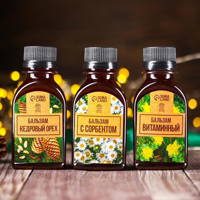 Набор бальзамов безалкогольных «Тонизирующий» 3 шт. x 110 мл. Набор бальзамов безалкогольных «Тонизирующий» 3 шт. x 110 мл.