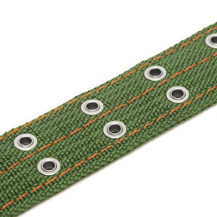 Ошейник четырехслойный с вертлюгом, 65 х 4 см, ОШ 54-60 см, полиэстер, зелёный Ошейник четырехслойный с вертлюгом, 65 х 4 см, ОШ 54-60 см, полиэстер, зелёный