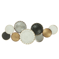 Декор настенный металл "Вспышки" цветные с золотом, серебром 51х7х120,5 см Декор настенный металл "Вспышки" цветные с золотом, серебром 51х7х120,5 см