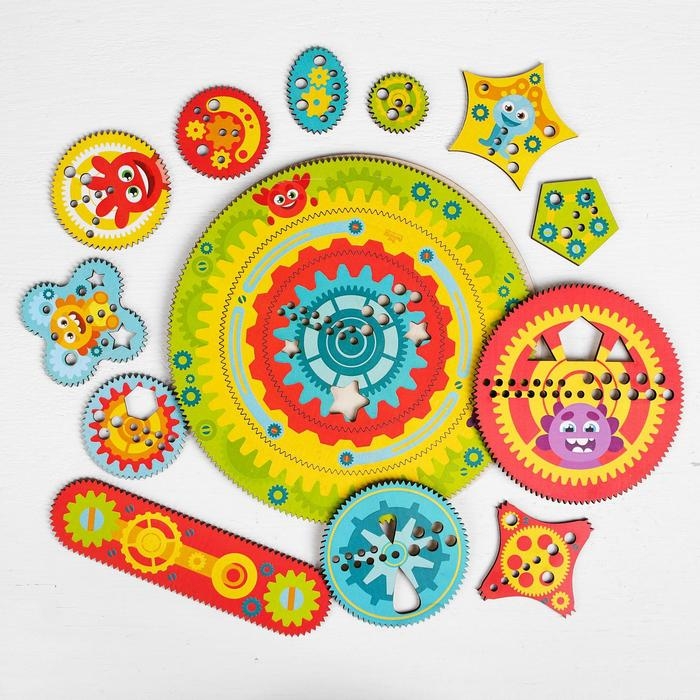 Головоломка - спирограф «Забавные шестерёнки» Головоломка - спирограф «Забавные шестерёнки»