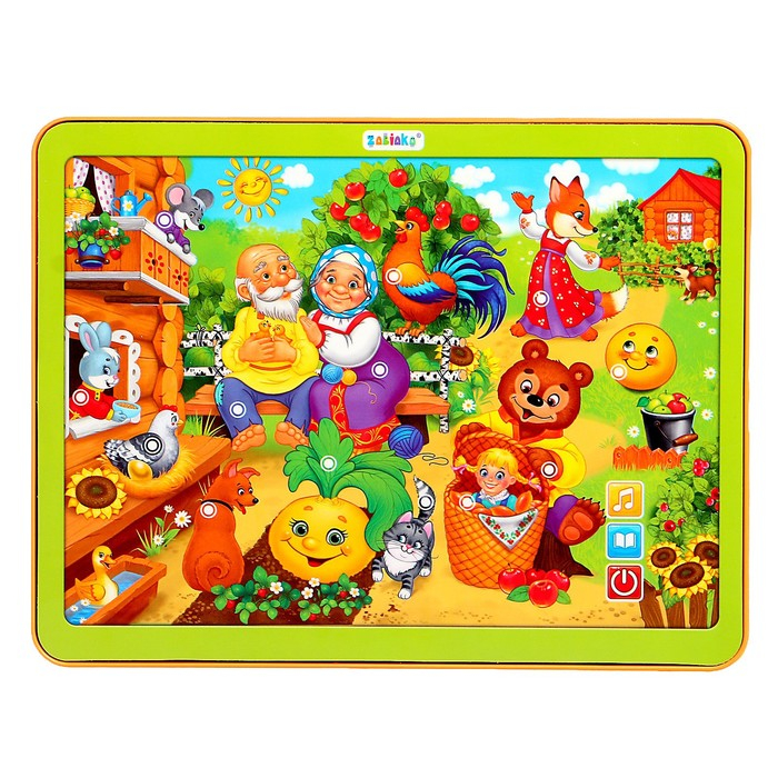 Музыкальный планшет «Мои первые сказки», звуковые эффекты, работает от батареек Музыкальный планшет «Мои первые сказки», звуковые эффекты, работает от батареек