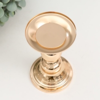 Подсвечник металл на 1 свечу "Грэйд Ап" золото 8х13,5 см Подсвечник металл на 1 свечу "Грэйд Ап" золото 8х13,5 см