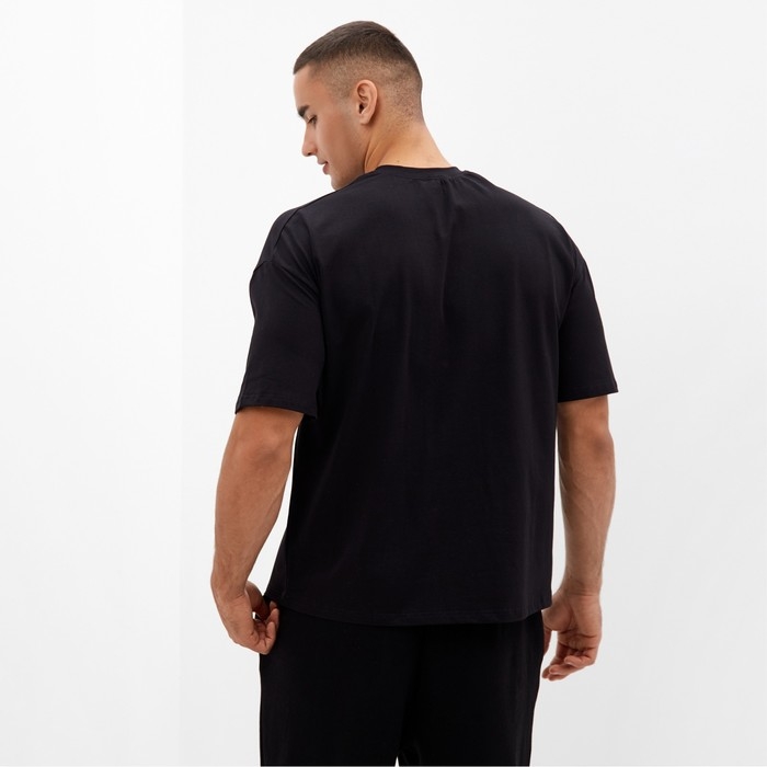 Футболка мужская MINAKU: Basic line MAN цвет черный, р-р 44