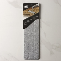 Насадка для швабры с отжимом и алюминиевой платформой Raccoon, карманы с 2-х сторон, микрофибра 42×12,5 см Насадка для швабры с отжимом и алюминиевой платформой Raccoon, карманы с 2-х сторон, микрофибра 42×12,5 см