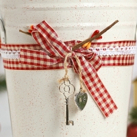 Кашпо - ваза "Ведерко Рустад" бежевая, 15х15х25см Кашпо - ваза "Ведерко Рустад" бежевая, 15х15х25см