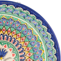 Ляган Риштанская Керамика "Узоры", 36 см, синий Ляган Риштанская Керамика "Узоры", 36 см, синий