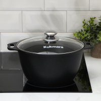 Кастрюля &laquo;Традиция&raquo;, 4 л, 32&times;26.5&times;14.3 см, антипригарное покрытие, цвет чёрный