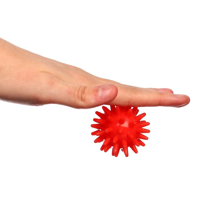 Мяч массажный &oslash;5 см, цвет красный, Крошка Я