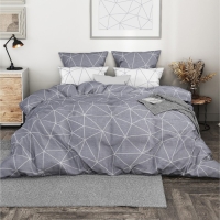 Постельное бельё Ночь Нежна дуэт &laquo;Грань&raquo;, сер 145х215 2шт, 220х240, 70х70см 2шт, поплин